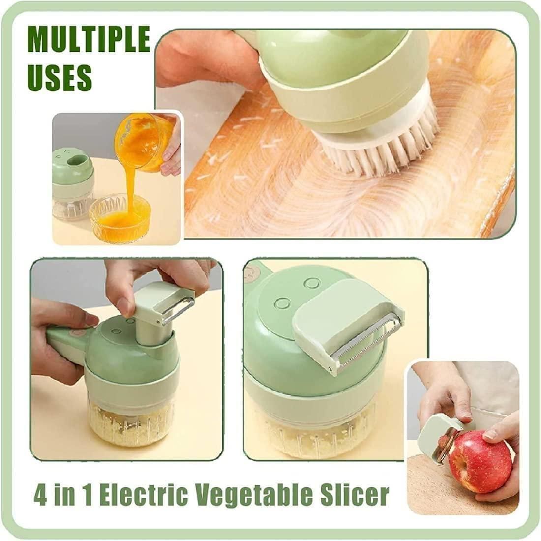 CHOPPY | 4 in 1 Portable Electric Vegetable Cutter Set