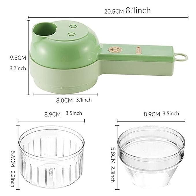 CHOPPY | 4 in 1 Portable Electric Vegetable Cutter Set