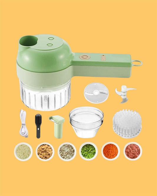 CHOPPY | 4 in 1 Portable Electric Vegetable Cutter Set